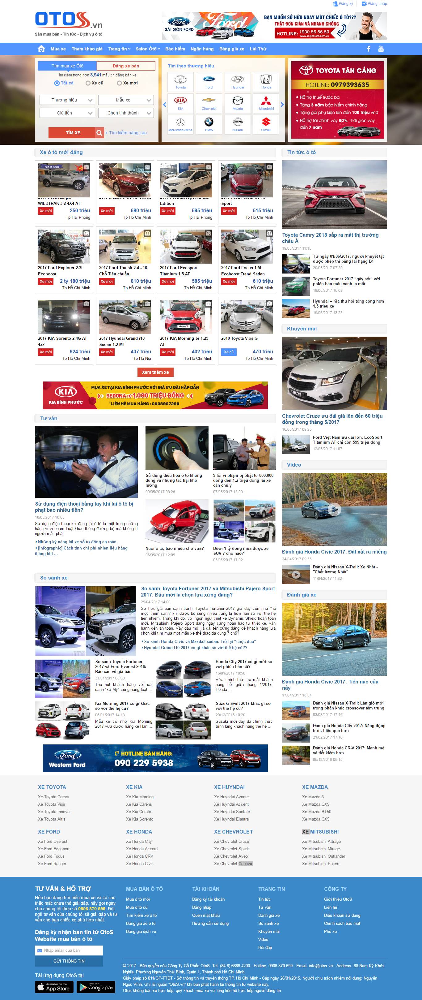 Thiết kế website mua bán ô tô đẹp, chuyên nghiệp chuẩn SEO